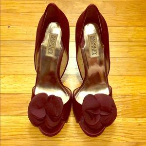 Badgley Mischka Burgundy High Heels